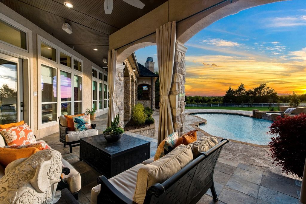 French inspired estate with breathtaking countryside sunsets in rockwall offered at 2. 275 million 34