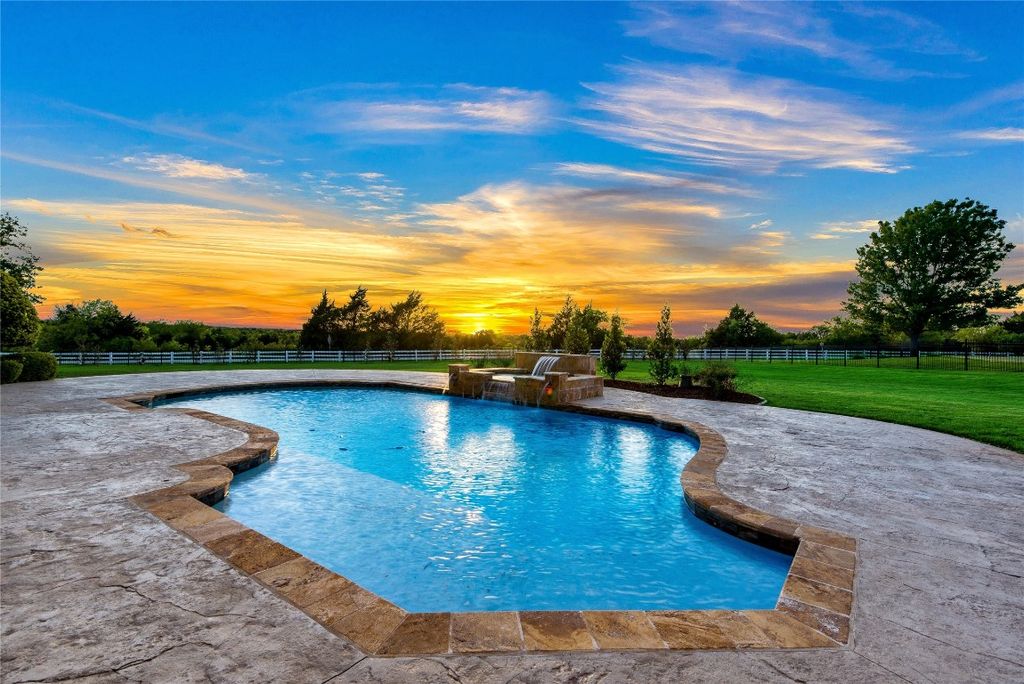 French inspired estate with breathtaking countryside sunsets in rockwall offered at 2. 275 million 35