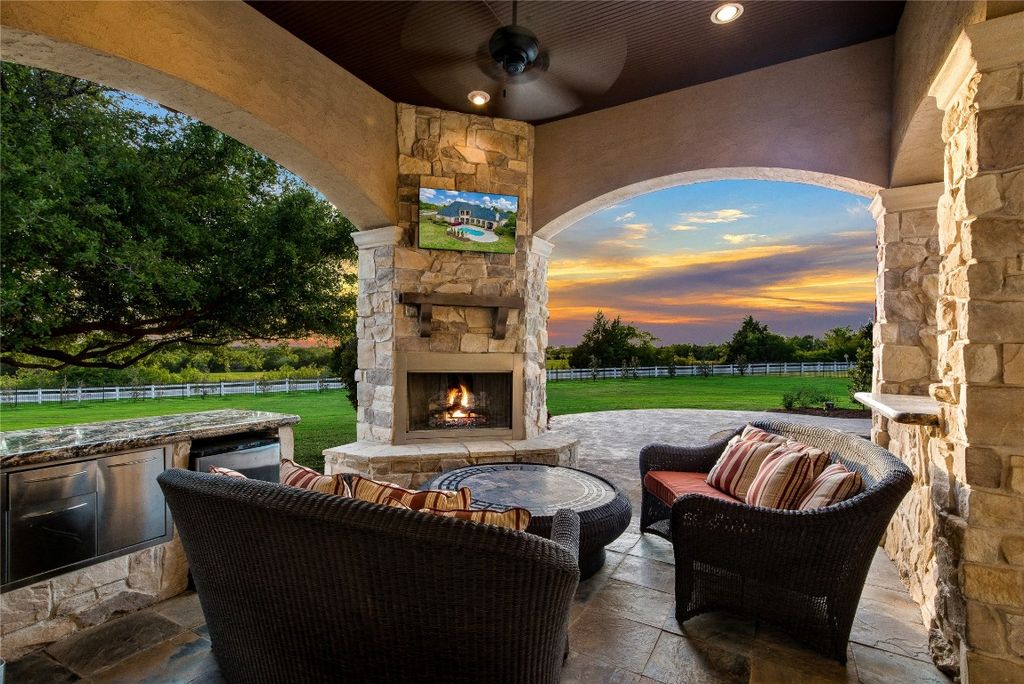 French inspired estate with breathtaking countryside sunsets in rockwall offered at 2. 275 million 36