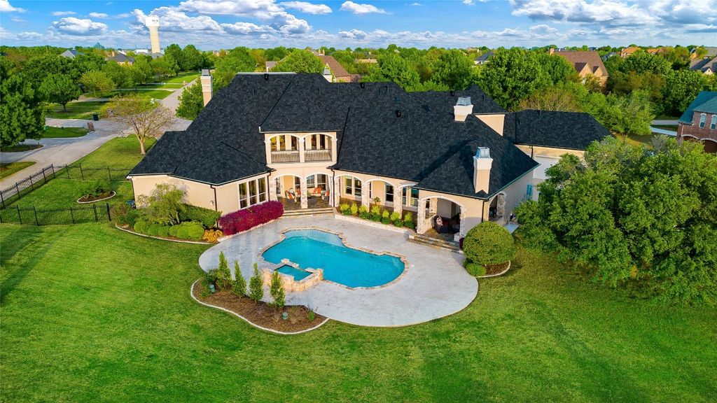 French inspired estate with breathtaking countryside sunsets in rockwall offered at 2. 275 million 4