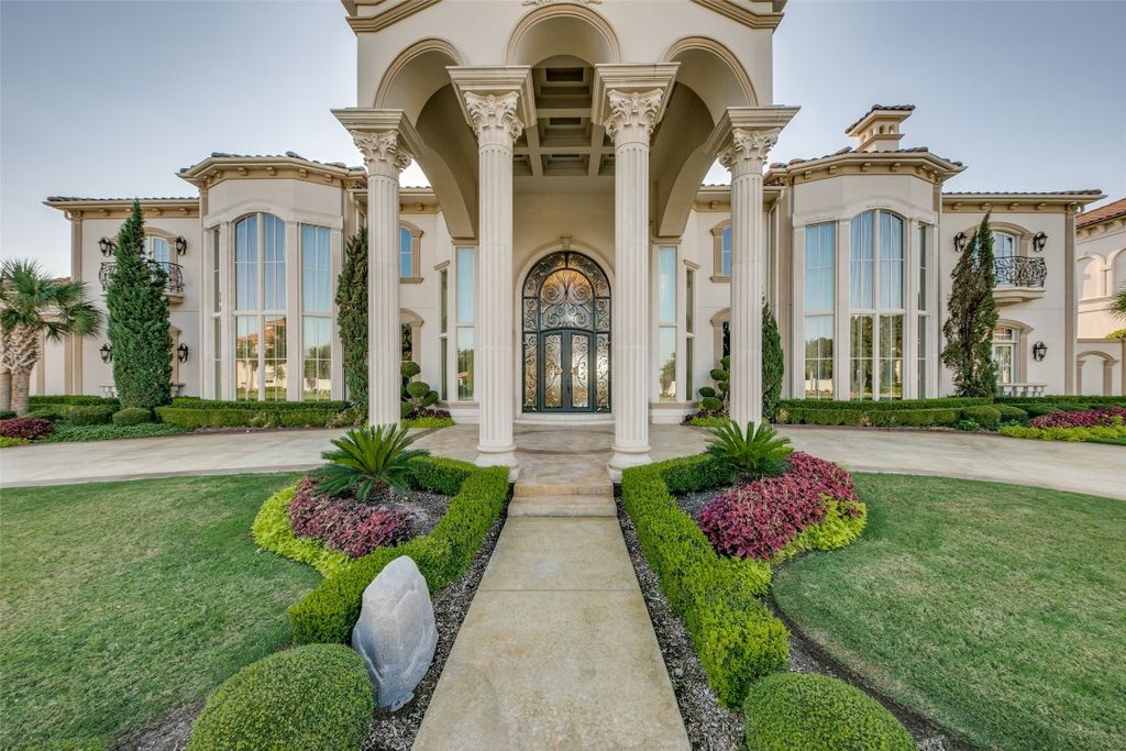 Magnificent architecture with panoramic skyline views in plano listed at 6. 9 million 2