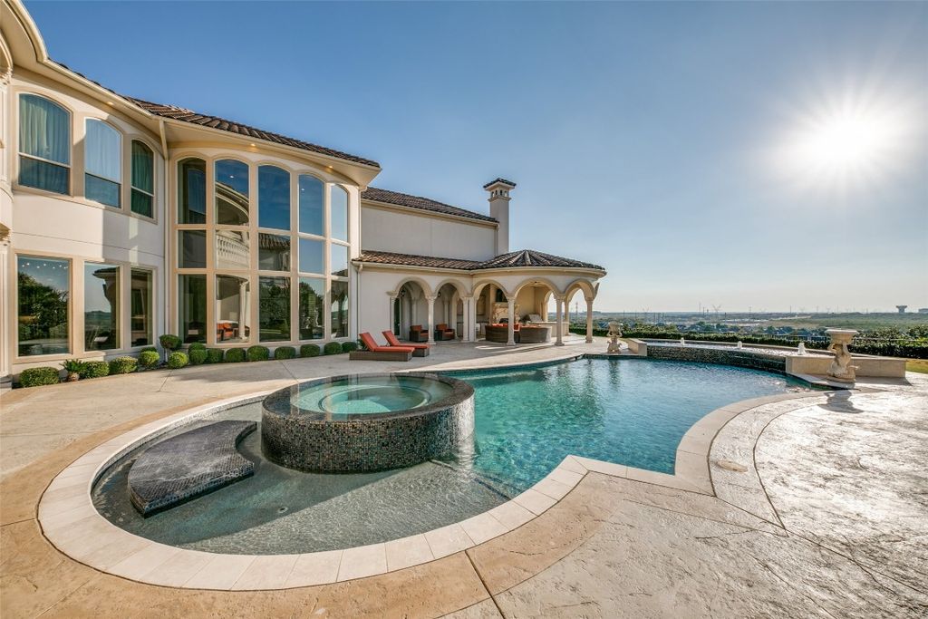 Magnificent architecture with panoramic skyline views in plano listed at 6. 9 million 34