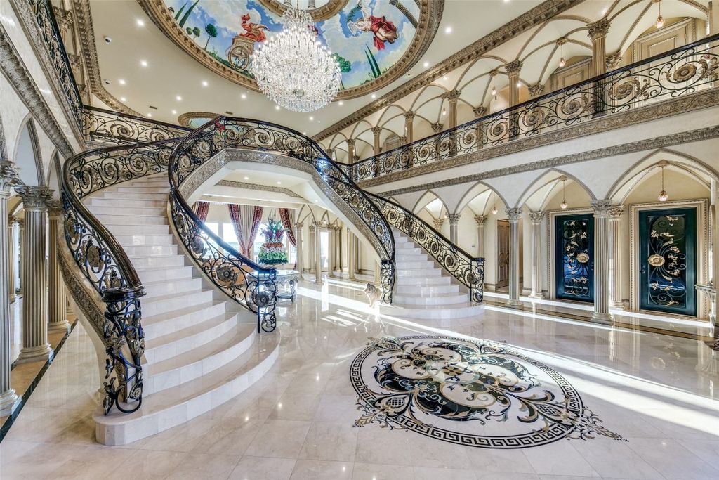 Magnificent architecture with panoramic skyline views in plano listed at 6. 9 million 6