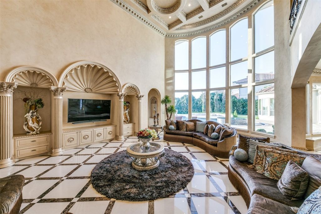 Magnificent architecture with panoramic skyline views in plano listed at 6. 9 million 8