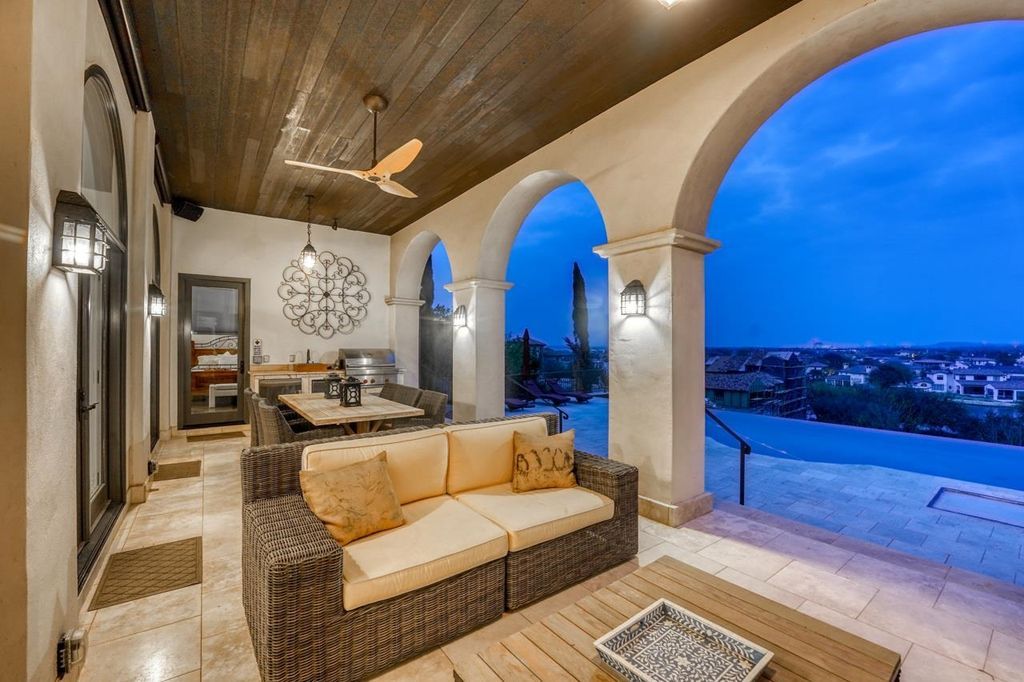 Majestic mediterranean retreat in horseshoe bay offers scenic views of lake lbj listed at 3. 4 million 26