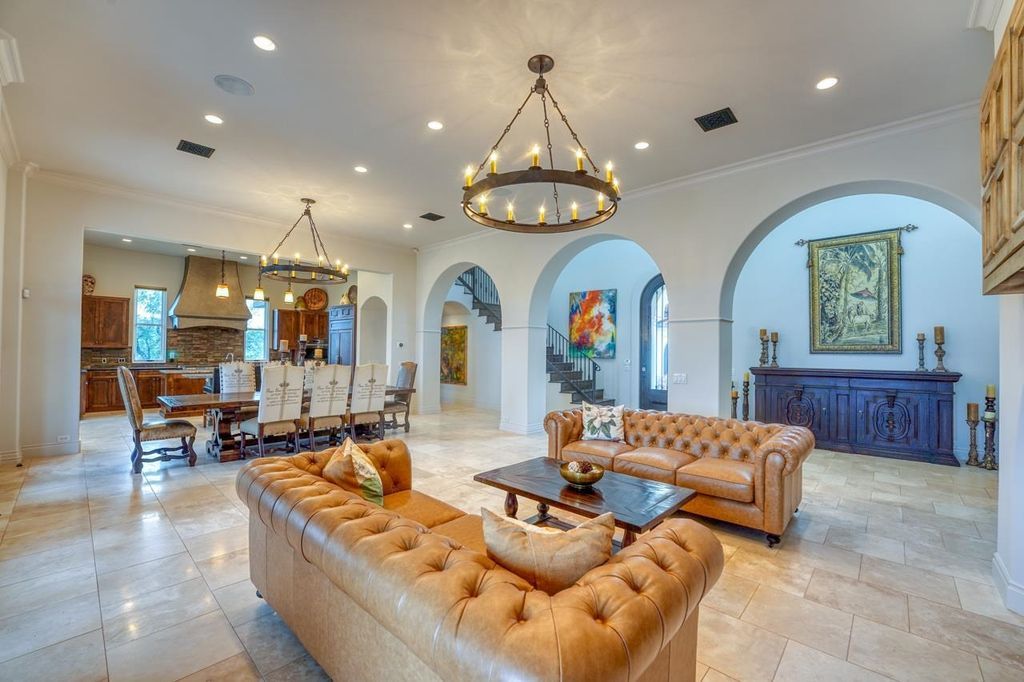 Majestic mediterranean retreat in horseshoe bay offers scenic views of lake lbj listed at 3. 4 million 8