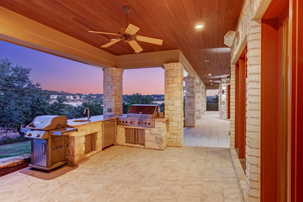 Waterfront elegance custom built single level estate in spicewood listed at 4. 475 million 22