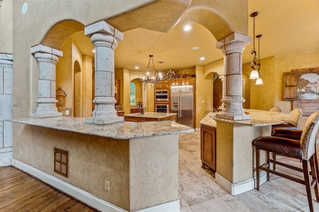Breathtaking mediterranean style masterpiece in stephenville a symphony of high end features priced at 2. 49 million 19 1