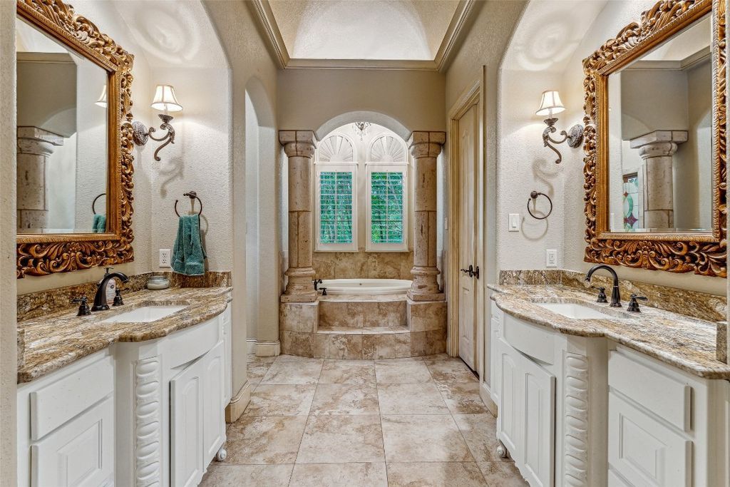 Breathtaking mediterranean style masterpiece in stephenville a symphony of high end features priced at 2. 49 million 36