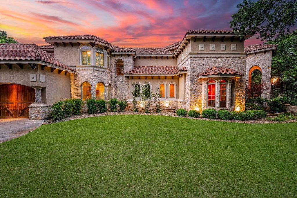 Breathtaking mediterranean style masterpiece in stephenville a symphony of high end features priced at 2. 49 million 5