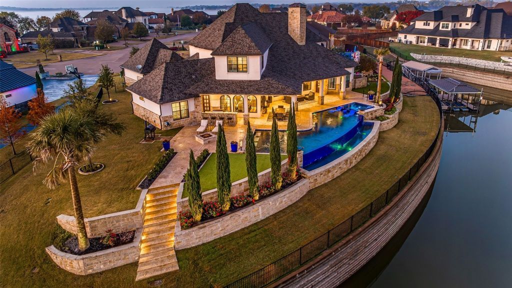Exceptional waterfront retreat in the resort on eagle mountain lake fort worth for 3. 8 million 4 1