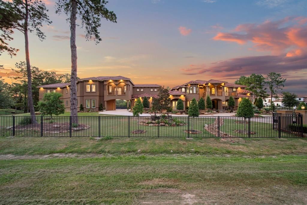 Secluded splendor in tomball grand masterpiece on a lakefront corner lot for 3. 395 million 2