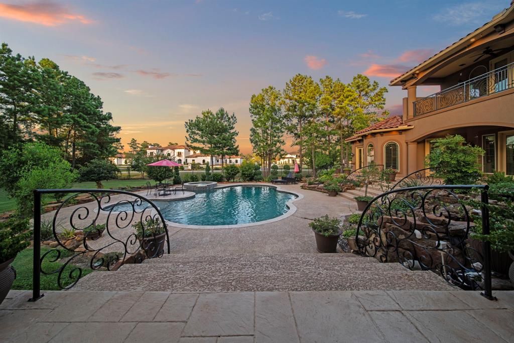 Secluded splendor in tomball grand masterpiece on a lakefront corner lot for 3. 395 million 44 1