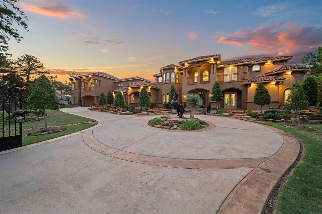 Secluded splendor in tomball grand masterpiece on a lakefront corner lot for 3. 395 million 47 1