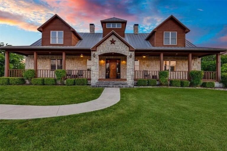 Beautiful Property in Denton Featuring 3-Story Stone and Timber Homestead Asking $2.99 Million