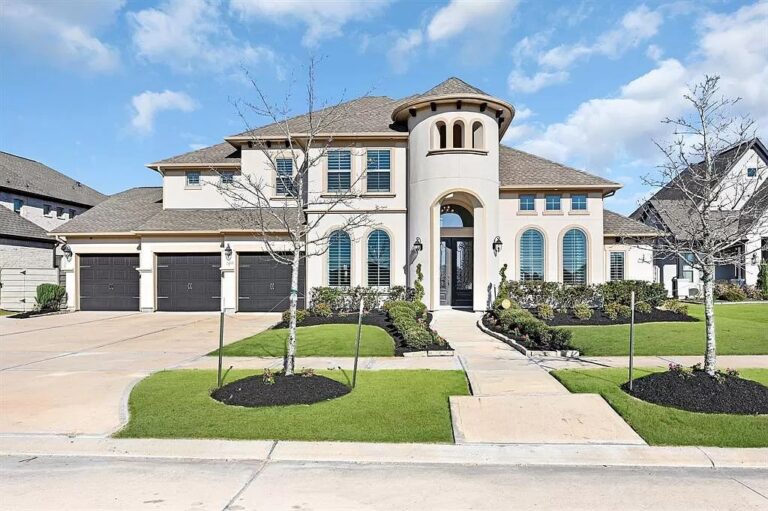 Manvel Gem! Mediterranean Masterpiece with Theater, Pool & More – $925,000