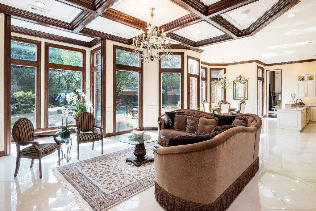 Exquisite residence nestled in the heart of prestigious willow bend country offered at 5. 575 million 19