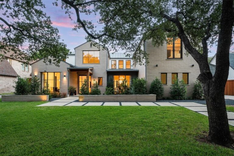 Preston Hollow Transitional Masterpiece by Lauderdale Homes, Offered at $4,695,000