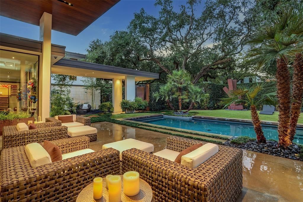 Stunning contemporary luxury estate with mid century modern flair listed for 4. 95 million 36