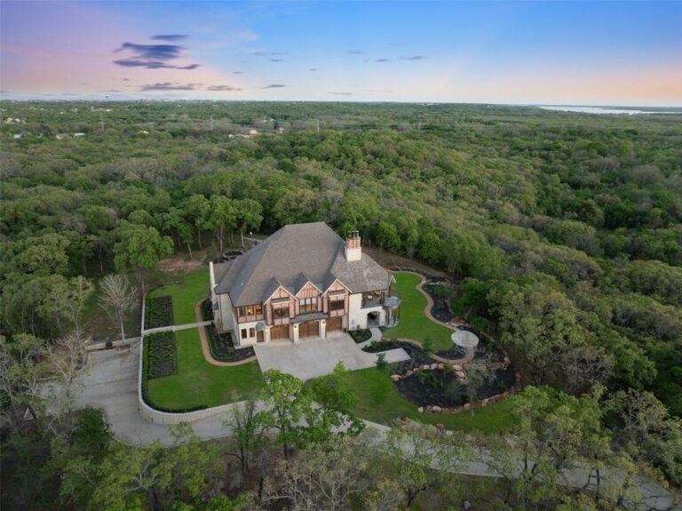 Luxurious Retreat Nestled on 34 Wooded Acres, Only an Hour North of Dallas, Offered at $5.7 Million