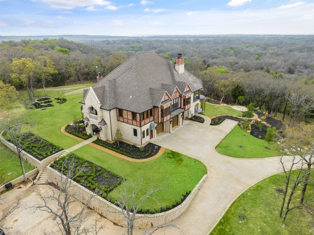 Secluded splendor luxurious retreat nestled on 34 wooded acres only an hour north of dallas offered at 5. 7 million 25