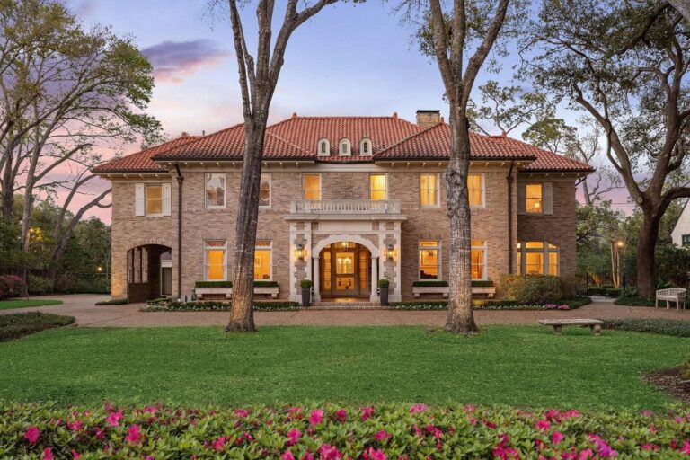 Stunning Mediterranean Revival Masterpiece: Architectural Splendor by L. W. Lindsay, Offered at $7.25 Million