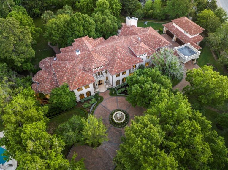 Tranquil Opulence: Grand Estate on 2 Acres in Hunters Creek Village, Listed at $7,499,000