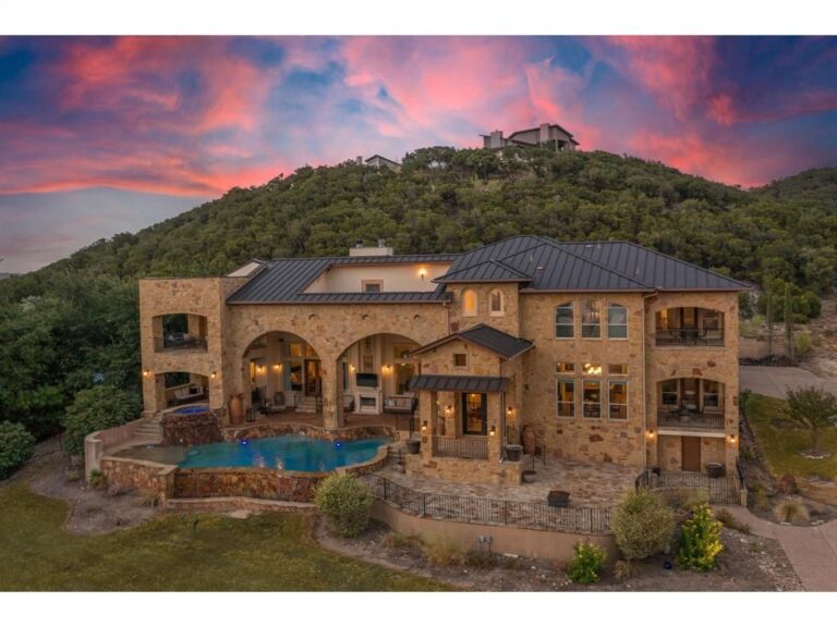 Unparalleled Views: Luxurious Estate Overlooking Lake Travis and Texas Hill Country, Offered at $2.75 Million