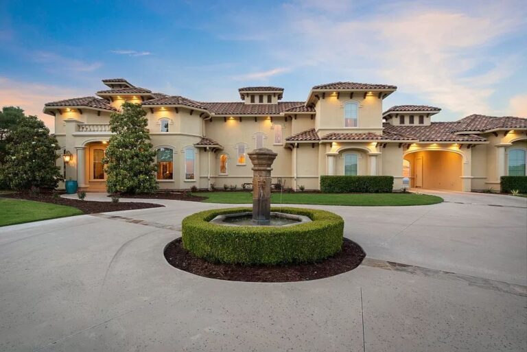 Luxury Gated Living in Aledo! Mediterranean Estate with Pool, Spa, Chef’s Kitchen, Media Room & More! Listed at $1,525,000