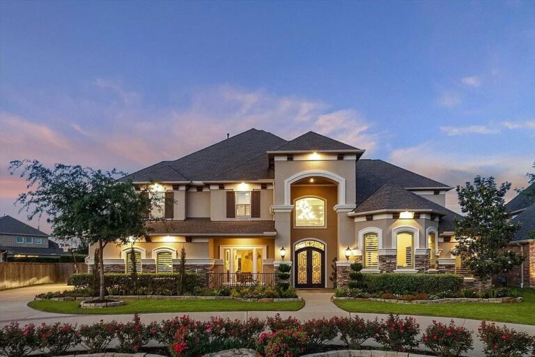 Cinco Ranch Luxury in Katy! Custom Estate with Pool, Spa, & Resort Backyard asks for $2,890,000