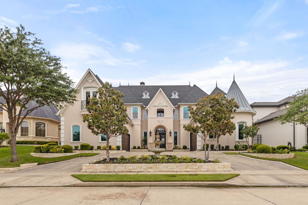 European French Chateau: Luxury Living with Spectacular Golf Course Vista, Offered at $2,299,000