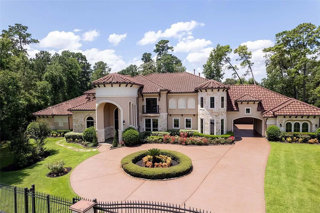 Gated Luxury in Spring! Perry Home with Resort Pool, Theater & More asks for $2,850,000