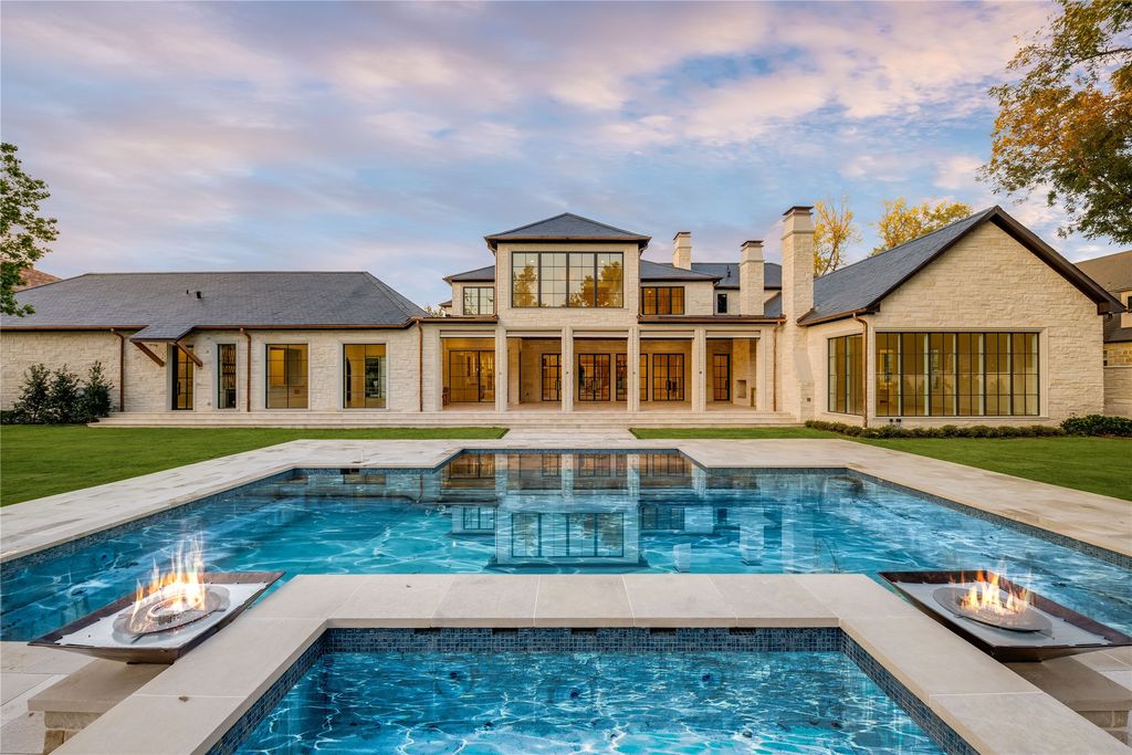 Elegant french transitional estate by renowned architect richard drummond davis colby craig homes listed for 13. 2 million 29