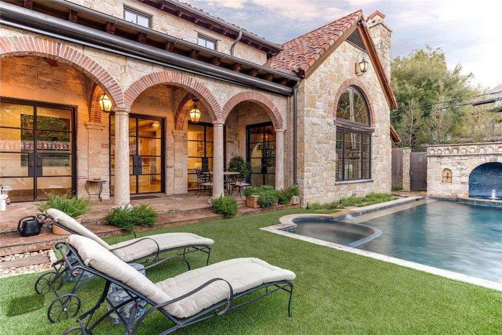 Mediterranean home with tuscan influences featuring specialty touches throughout listed for 6095000 28