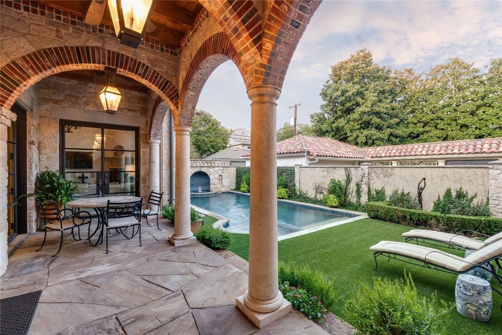 Mediterranean home with tuscan influences featuring specialty touches throughout listed for 6095000 30