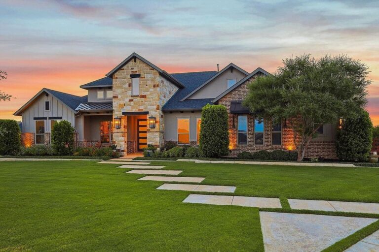 Northlake Oasis! Modern Craftsman with Pool, Spa & Cabana on 1+ Acre asks for $1,399,000