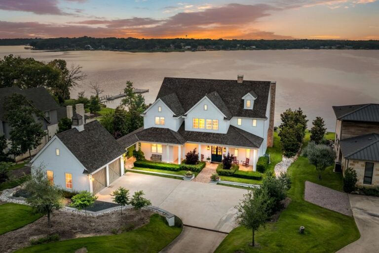 Charming Estate with Sweeping Water Views, Private Dock, and Fire Pit on the Market for $5,225,000