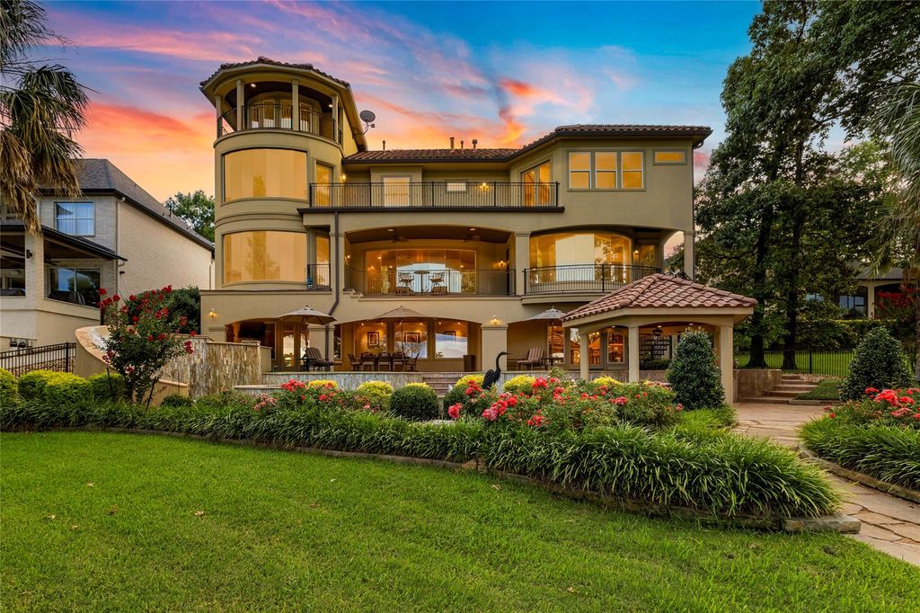 Elegant lakefront living discover this exquisite 4 story estate on lake conroe priced at 3195000 45