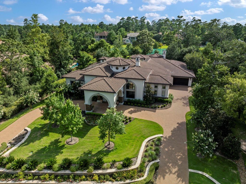 Elegant One-Story Home with Stucco & Stone Exterior Listed for $4 Million