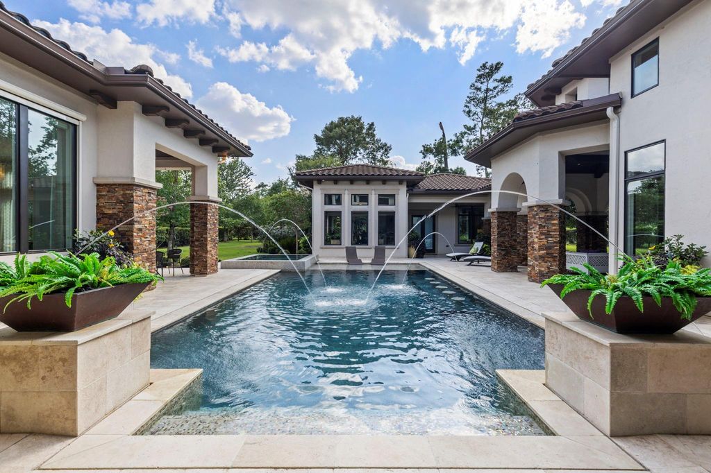 Elegant one story home with stucco stone exterior listed for 4 million 37