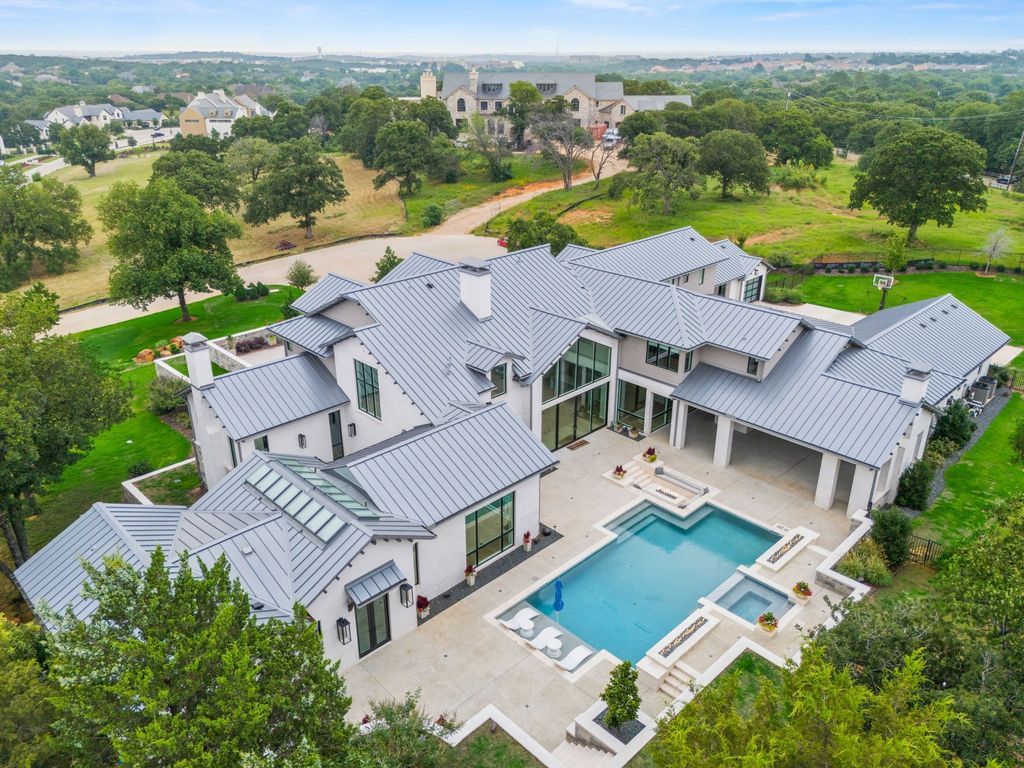 Exquisite Custom Estate in Prestigious Quail Hollow Estates of Westlake, Listed at $10,995,000