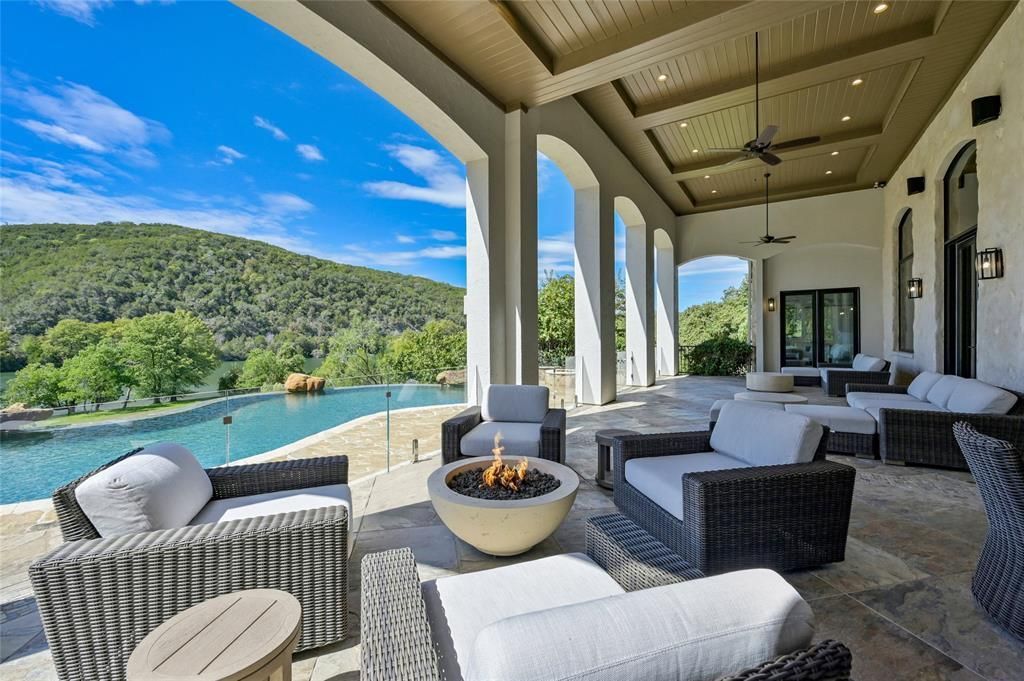 Modern luxury on lake austin remarkable home in prestigious enclave asks for 12. 75 million 32