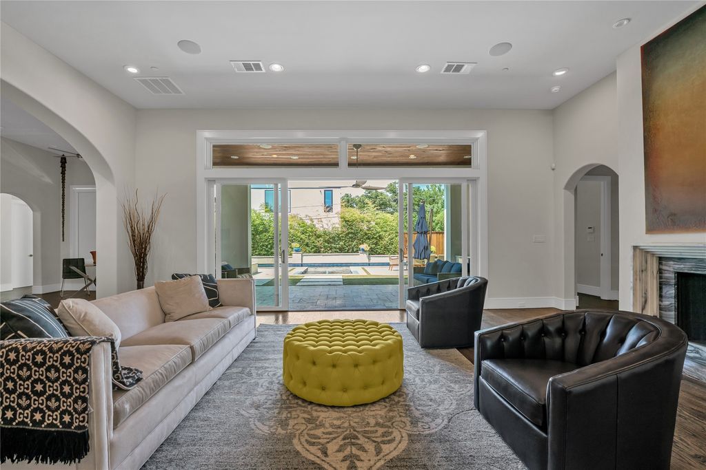 Preston hollow elegance modern mediterranean home with open layout and entertaining amenities for sale at 3. 15 million 3