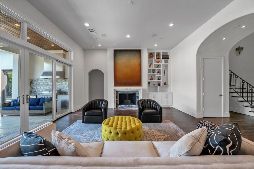 Preston hollow elegance modern mediterranean home with open layout and entertaining amenities for sale at 3. 15 million 5