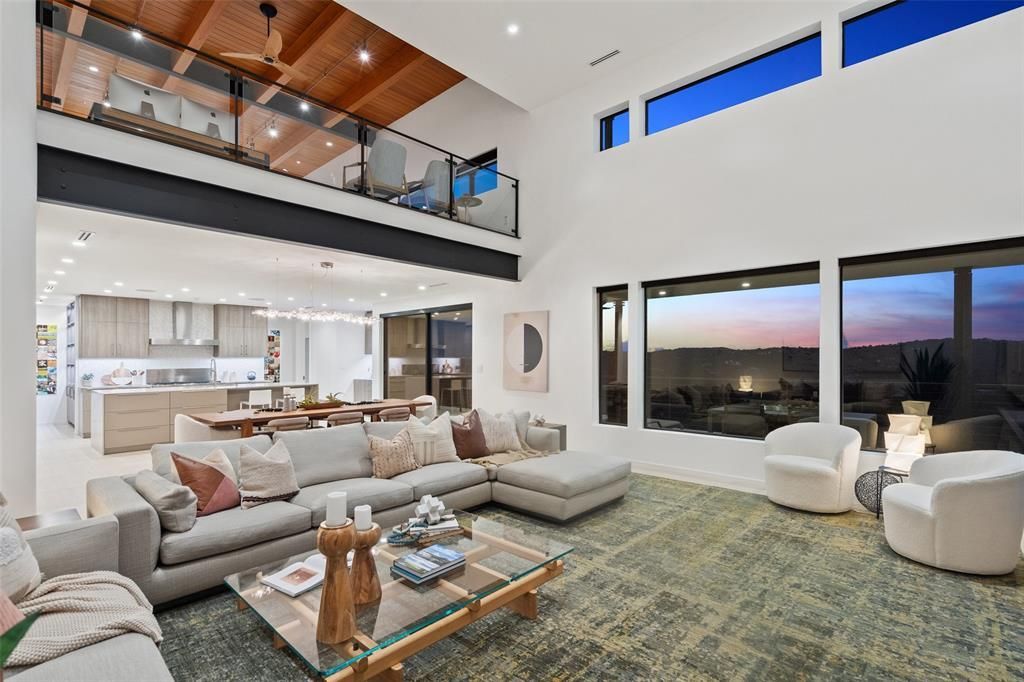 Stunning contemporary home gallery aesthetic meets cutting edge technology for 6. 25 million 16