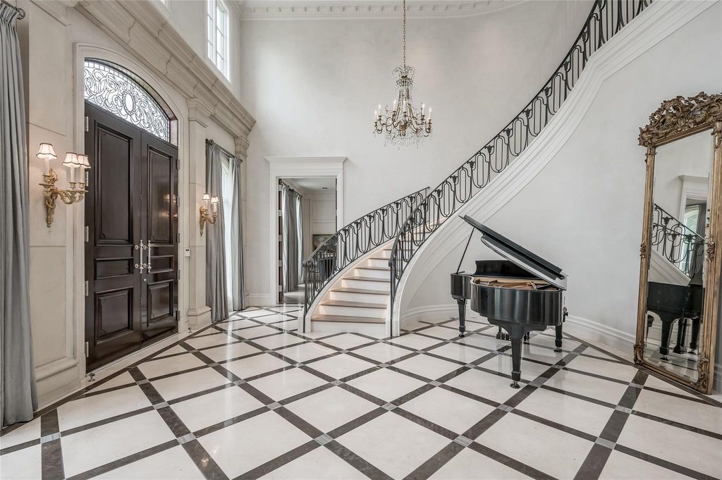 Unparalleled luxury in river oaks custom built marble and stucco residence priced at 6999000 5