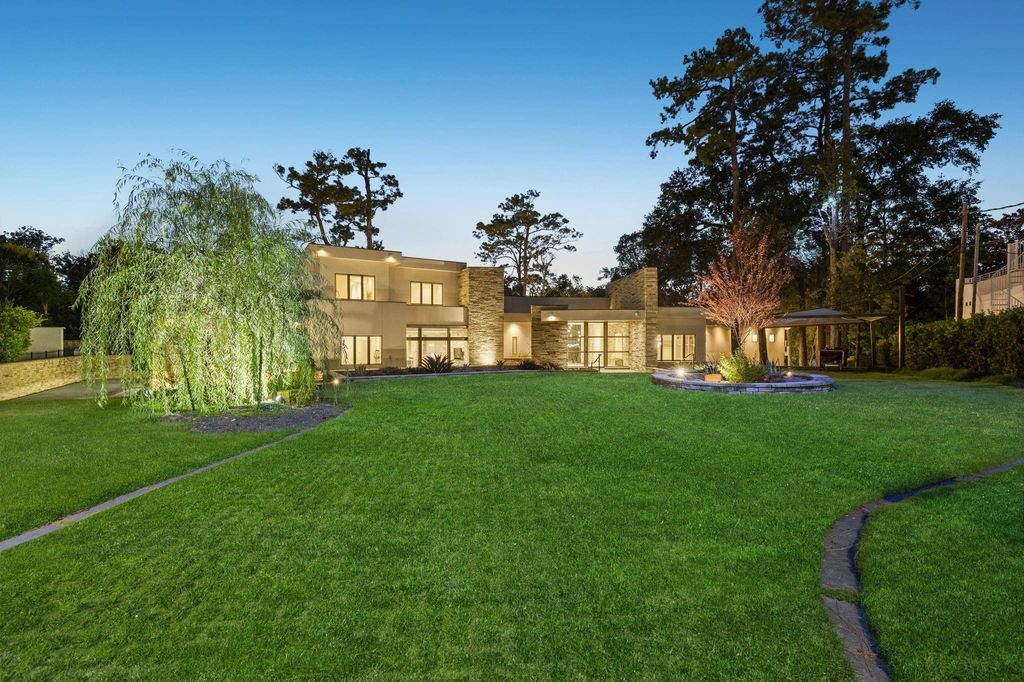 Sprawling contemporary estate offering serenity and proximity to the city listed for 5. 99 million 2