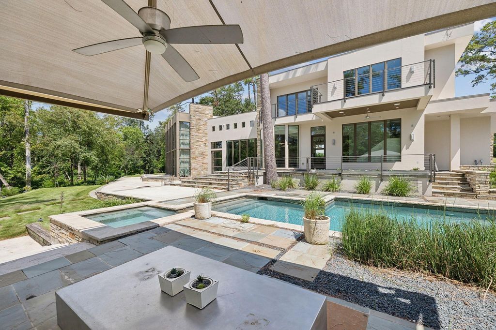 Sprawling contemporary estate offering serenity and proximity to the city listed for 5. 99 million 38