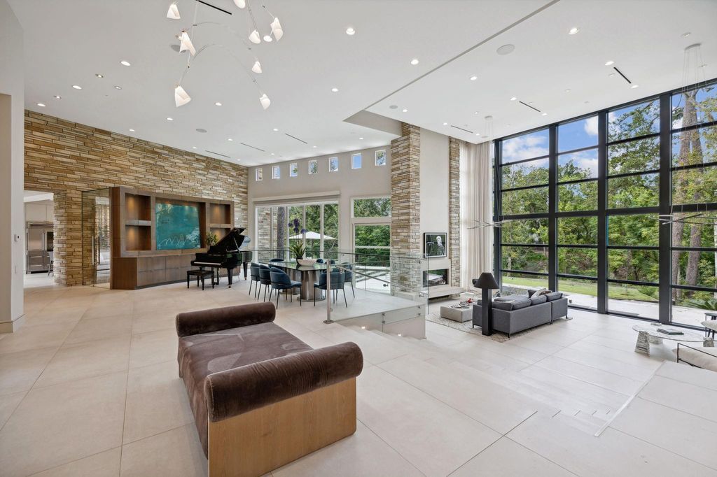 Sprawling contemporary estate offering serenity and proximity to the city listed for 5. 99 million 4