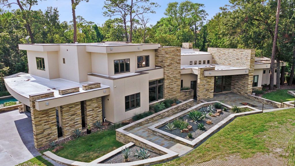 Sprawling contemporary estate offering serenity and proximity to the city listed for 5. 99 million 45